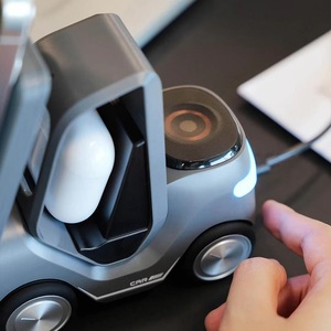Kit di Ricarica Wireless Tre-in-Uno Multifunzionale per Auto, <span class=keywords><strong>Regalo</strong></span> Aziendale Moderno e Minimalista Ispirato alla Tecnologia, Logo Personalizzato per le Festività - Product Image 4