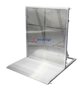 מחסום קהל מאלומיניום, מחסום Mojo, מחסום בקרת קהל, גדר פלדה בצבע ירוק-ירוק, בטיחות, חיצוני, פסטיבל מוזיקה, קונצרט - Product Image 1