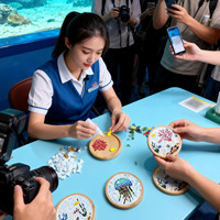 WOWEI Bambus-Mosaik-Untersetzer DIY Bastelset Kleine Größe Hangzhou-Herstellung Modell für Kindergärten Eltern-Kind-Kollage