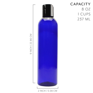 Wholesale Multi-usage Cobalt Blue PET Plastic Lotion Bottle Cosmetic Essential Oil Medical Spray Bottles - Product Image 2