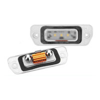 Ampoules LED sans erreur Canbus pour éclairage de plaque d'immatriculation Mercedes Benz W164 X164 W251 ML GL Classe R, blanc