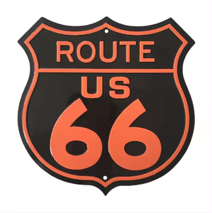 Carteles <span class=keywords><strong>de</strong></span> Metal Personalizados, Carteles <span class=keywords><strong>de</strong></span> Metal Vintage Retro Route 66, Placas <span class=keywords><strong>de</strong></span> Coches, Garaje, Póster <span class=keywords><strong>de</strong></span> Metal Antiguo, Decoración <span class=keywords><strong>de</strong></span> Matrículas, Logotipo Personalizado - Product Image 6