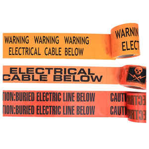 Chất lượng hàng đầu không dính không phát hiện in rào cản CAUTION PE cảnh báo băng cho ngầm nước uống dòng - Product Image 4