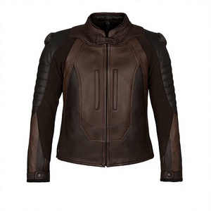 Chaqueta de Motociclismo Personalizada, de Cuero, Resistente al Viento, para las Cuatro Estaciones, con Forro de Malla Extraíble, Resistente a la Abrasión, con Transferencia de Calor - Product Image 1