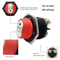 Interrupteur Coupe-Batterie Isolateur DC12V 24V 50A 100A 200A 300A pour Bateau Marin Voiture RV