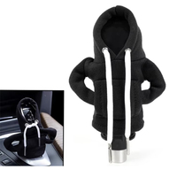 Nouvel accessoire intérieur : Capuche amusante pour pommeau de levier de vitesse de voiture, style pull, produit décoratif pour véhicules