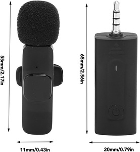 K35 mikrofon Lavalier dua 3.5mm, Mikrofon kondensor Omnidirectional untuk kamera Speaker Audio mobil rekaman Youtube - Product Image 3