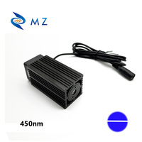 Nuevo Módulo Láser de Línea Azul de 450nm, 33x33x75mm, con Haz Delgado de 300-1000mW para Escape Room/Atrezzo de Laberinto/Lámpara de Bar/Discoteca