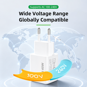 Tête de charge rapide GaN PD45W, norme américaine et européenne, charge super rapide 45W, compatible avec les chargeurs de téléphone et d'ordinateur portable iPhone et <span class=keywords><strong>Samsung</strong></span> - Product Image 3