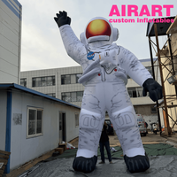 Grande décoration gonflable d'astronaute pour accessoires de scène, ballon d'astronaute imprimé DIY pour événements de festivals scientifiques