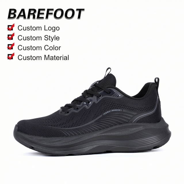 Men's Custom Mesh Upper Toe Sneakers Fashionable Lace-Up Tennis Shoes Comfortable EVA Insole Cotton Custom Logo Spring Summer
