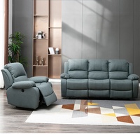 Offre Spéciale 1 + 2 + 3 fonctionnelle manuel en cuir coupe canapé inclinable ensemble 3 places pour meubles de salon