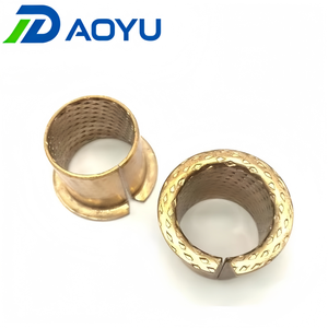 Casquillo de grafito autolubricante de bronce SAE 841 sin aceite, con brida, sinterizado, mecanizado por CNC, de alta precisión y resistente al desgaste - Product Image 3