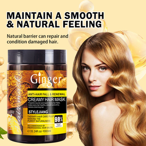 Mascarilla Capilar de 1000 ml, Marca Privada, Nutrición Profunda, Suaviza el Cabello Rizado para Mujeres, Gran Venta - Product Image 5