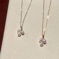 Collier Pendentif Petite Grappe de Raisins, Perles d'Imitation, Mode Luxe Léger, Romantique, Minimaliste Français, Bijou de Cou