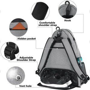 Sac de pickleball personnalisé, sac de pickleball en carbone personnalisé, sacs de tennis à bandoulière pour raquettes de tennis, sac à dos de pickleball et de tennis - Product Image 4