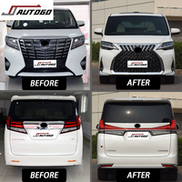 Kit carrosserie pour Toyota Alphard Vellfire 2015 2016 2017 2018 2019 2020 2021 2022 à Lexus LM Style pare-chocs
