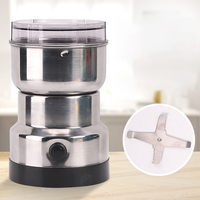 Moulin à café électrique commercial à 4 lames, en acier inoxydable, machine à épices pour usage domestique et extérieur, USB, vente chaude