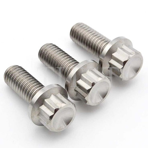 TITST TC4 Titanium Alloy Flange Bolt 12 <strong>Angle</strong> M7X32 Modified Car Flange Wheel Hub <strong>Screw</strong> 12 Point M8 Racing Bolts - Product Image 6