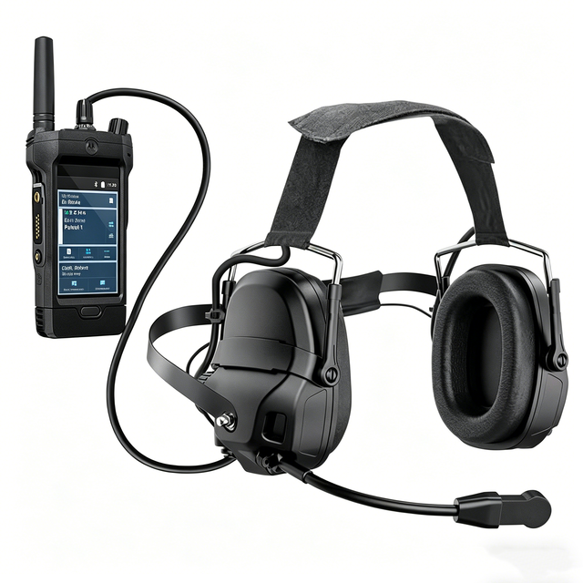 ENC Noise Cancelling BT5.5 Headset with Mic, 85dB Wireless Tactical Headphones Ear Protection Earmuffs for Shooting Racing