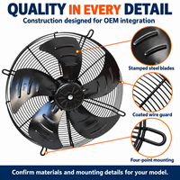 Ventilateur industriel puissant à rotor externe de 700 W, 600 mm, 1380 tr/min, débit d'air élevé de 10 000 m³/h, pour refroidisseur à sec