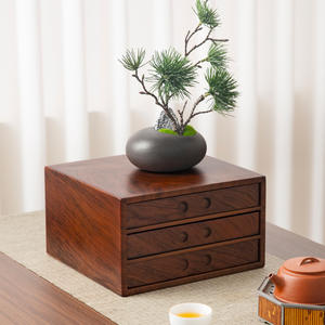 Cajas de té Pu'er al por mayor, grandes cajas de regalo para té, cajas de bambú y madera, estantes de exhibición de pasteles de té de varias capas, para el hogar - Product Image 2