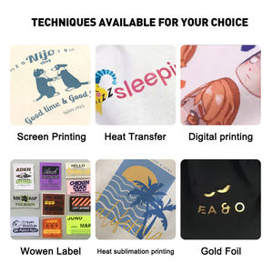 Sac fourre-tout en toile réutilisable, avec fermeture éclair, logo imprimé, mode unie - Product Image 3