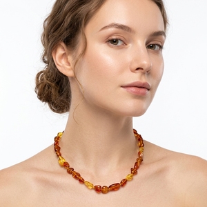 <span class=keywords><strong>Collana</strong></span> Naturale in <span class=keywords><strong>Ambra</strong></span> Baltica Genuina Non Trattata per <span class=keywords><strong>Dentizione</strong></span> Neonati, Catena a Onda d'Acqua, Regalo per Neonati, Vendita Calda - Product Image 6