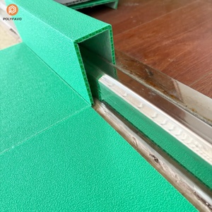 Perfil <span class=keywords><strong>de</strong></span> plástico en U para umbral <span class=keywords><strong>de</strong></span> puerta, placa <span class=keywords><strong>de</strong></span> panal <span class=keywords><strong>de</strong></span> PP con tela <span class=keywords><strong>de</strong></span> fieltro, superficie mate, 3mm 5mm opcional, 1350g 1600g por metro cuadrado - Product Image 3