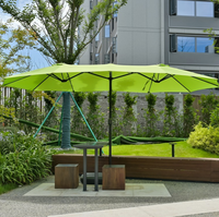 Parasol Cantilever Tuoye Garden Personnalisé à 12 Baleines, Double Face, Grande Taille, pour Terrasse et Extérieur, en Promotion
