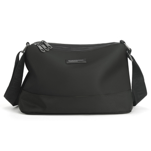 Wholesale Solid Color Unisex Square <b>Black</b> Mens <b>Bags</b> Plain Messenger Shoulder Casual Cross <b>Bags</b> for Men Daily Use - Product Image 1