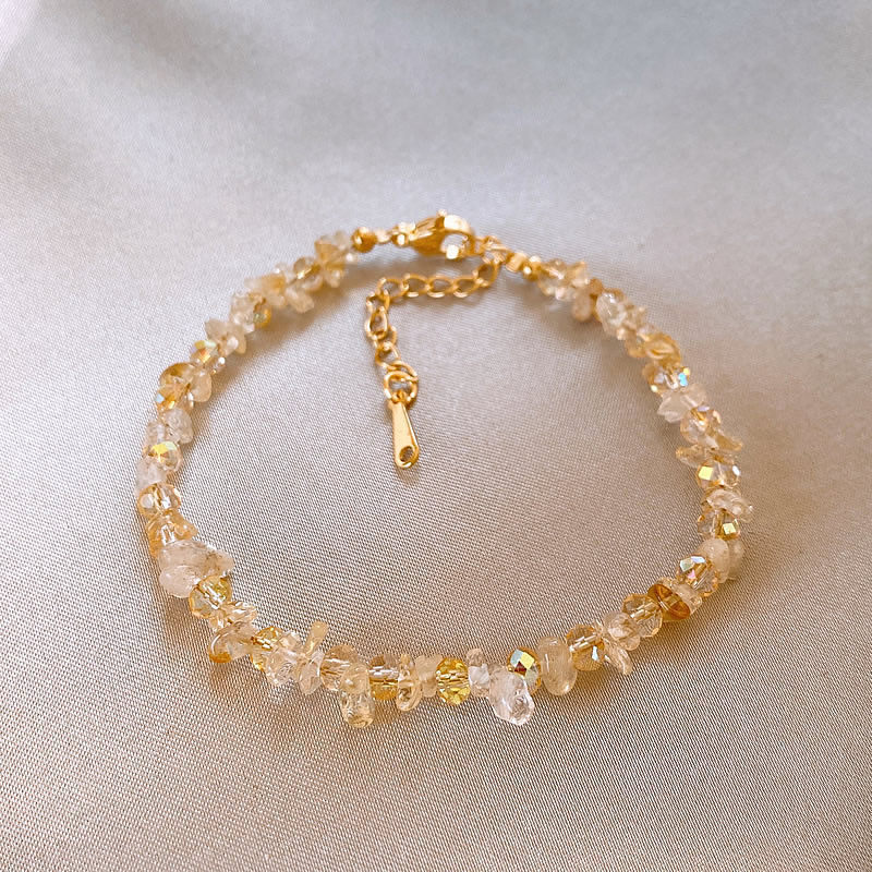 Bracelet citrine irrégulier