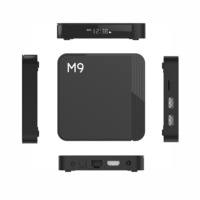 Original de fábrica M9 ATV Box con Amlogic S905Y4 2GB/4GB/16GB/32GB 4K TV Set Top Box Android 11 H265 Control remoto por voz M9
