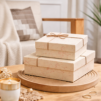 Boîte cadeau de luxe avec couvercle, emballage rigide personnalisé pour Noël, mariage, parfum et cadeaux gastronomiques