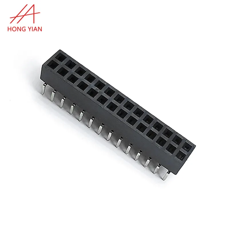 Factory Wholesale OEM 1.27mm 2.0mm 2.54mm pitch 1.0 2*40 10 20 pin Dual Single Row 2x10 pin SMT Female Pin Header Connector