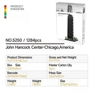 OEM Wholesale <b>Plastic</b> John Hancock Center Chicago America Building <b>Blocks</b> Set Famous Architecture Model Bricks Toy 1:1 Scale for - Product Image 2