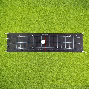 SwingPerfect Golf Plantilla de entrenamiento de trayectoria de putter para mano derecha, 12 arcos, con doble puerta, a prueba de deformaciones, estuche rígido - Product Image 3