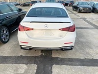 Aileron de coffre noir brillant style Brabus pour Mercedes-Benz Classe C W206 2021-2026, remplacement OEM d'aile arrière, option fibre de carbone
