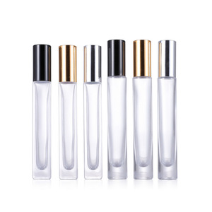 Chai Nước Hoa Thủy Tinh Dày Trong Suốt Hình Trụ Vuông Rỗng Có Thể Nạp Lại 10Ml Chai Dầu Thơm - Product Image 1