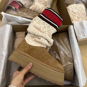 Nouveautés 2026 Automne Hiver Bottes de neige chaudes thermiques pour femmes, à semelle épaisse antidérapante, décontractées, hauteur genou, haute qualité - Product Image 6