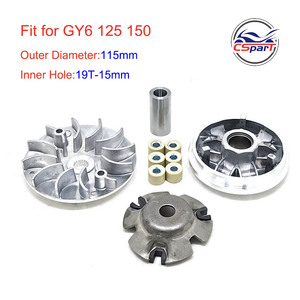 Variador de Embrague HP Polygon 18x14, Rodillo Deslizante de Embrague GY6 125CC 150CC para Gmax 125 Jonway Baotian <span class=keywords><strong>Keeway</strong></span>, Piezas de Scooter, ATV, Buggy - Product Image 4