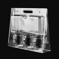 Boîte d'emballage en plastique blister à clapet jetable PP transparent personnalisé pour plantes en pot