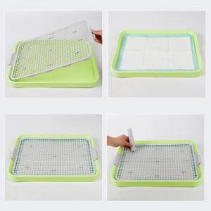 Mesh Training <span class=keywords><strong>Toilet</strong></span> Potty <span class=keywords><strong>Tray</strong></span> para Cachorro e Pequeno Tamanho <span class=keywords><strong>Dog</strong></span> Indoor Dogs Potty Training Pads Holder para Cães Pequenos e Médios - Product Image 5