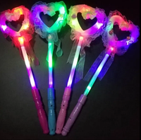 Chine Alibaba Vente Chaude Usine Bas Prix RVB Mode Style Concert Acclamant Coeur Étoile Bonbons Led Bâton