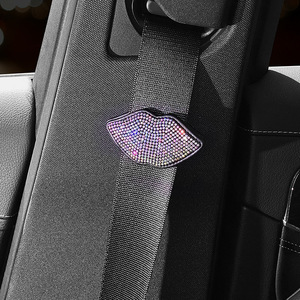 Nouveau Clip de Fixation de Sécurité pour <span class=keywords><strong>Ceinture</strong></span> de Sécurité en PU avec Diamants, Réglable et Élastique, pour Femmes Enceintes, Ajustement Universel pour Voiture - Product Image 4
