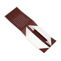 Boîte en papier rigide pliable avec logo personnalisé, emballage en carton de vêtements, cadeau de luxe, boîtes magnétiques avec couvercle à fermeture magnétique