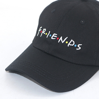 Casquette de baseball à broderie d'amis Chapeau de papa à la mode unisexe Logo personnalisé