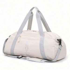 Sac de sport de voyage personnalisé en polyester imperméable avec fermeture éclair et logo, idéal pour la séparation sec/humide, activités de plein air, vente en gros - Product Image 1