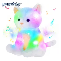 Bhfluwa — peluche lumineuse LED, Animal en peluche, chaton lumineux, oreiller lumineux, cadeaux d'anniversaire pour enfants, tout-petits