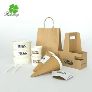 Индивидуальные пакеты для упаковки еды на вынос, товары премиум-класса для упаковки продуктов питания